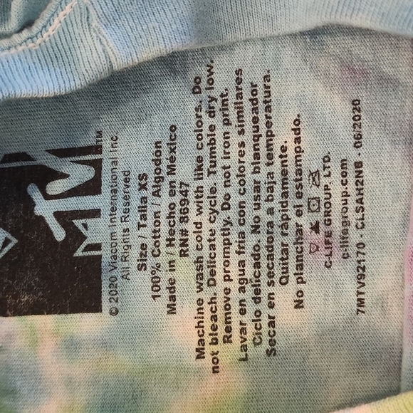 MTV Tie Dye cropped tee. - Picture 4 of 5